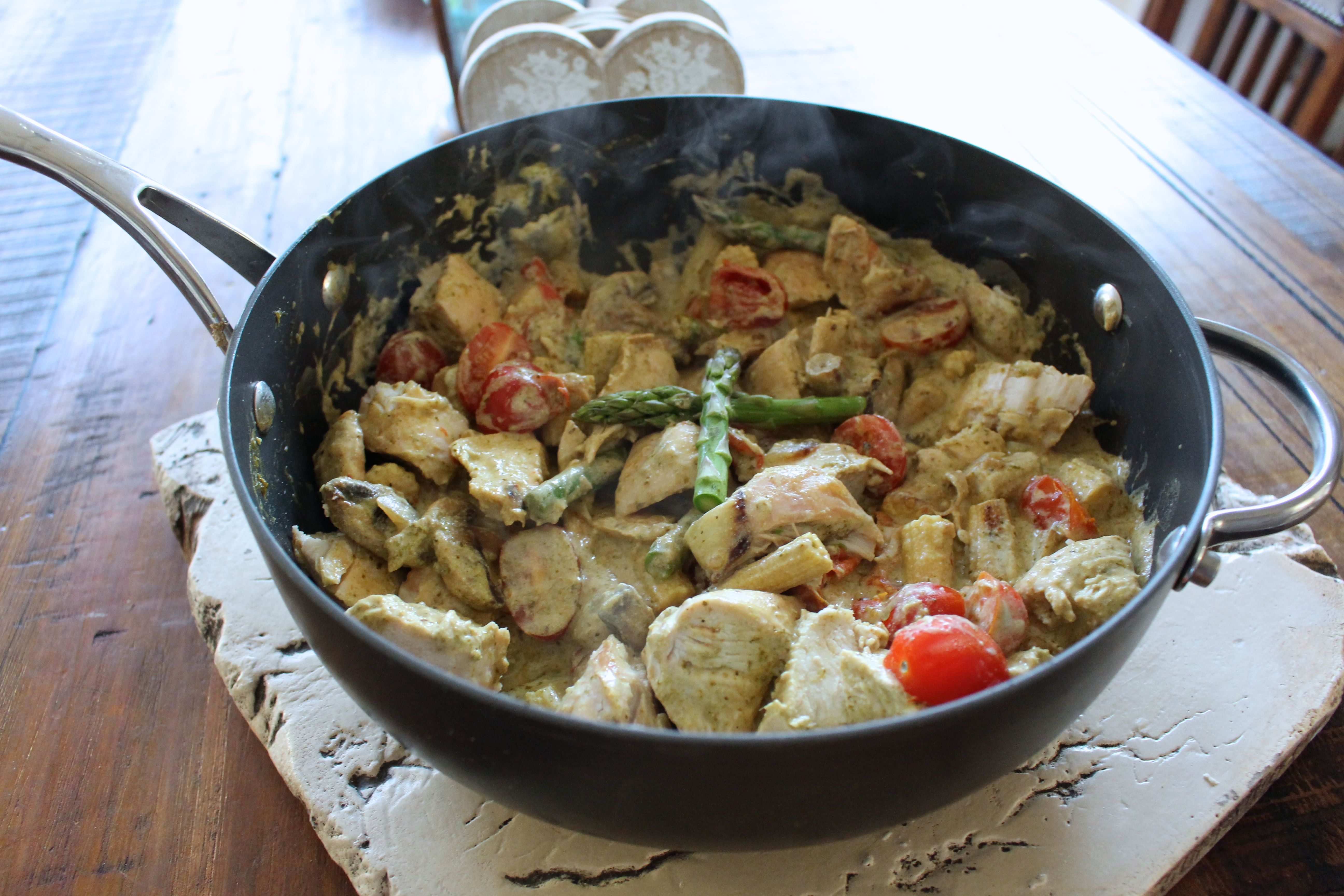 Pesto & Creme Fraiche Chicken | Recipe | Healthy recipes, Recipes