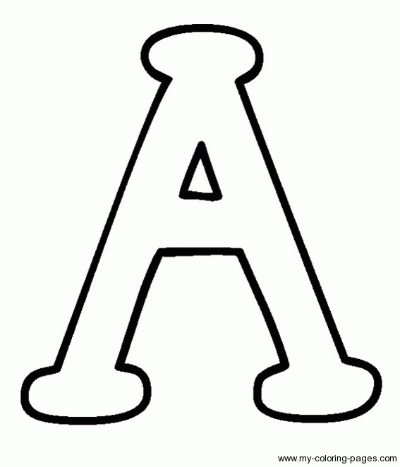 coloring capital letters a vbs pinterest applique ideas craft big letter a