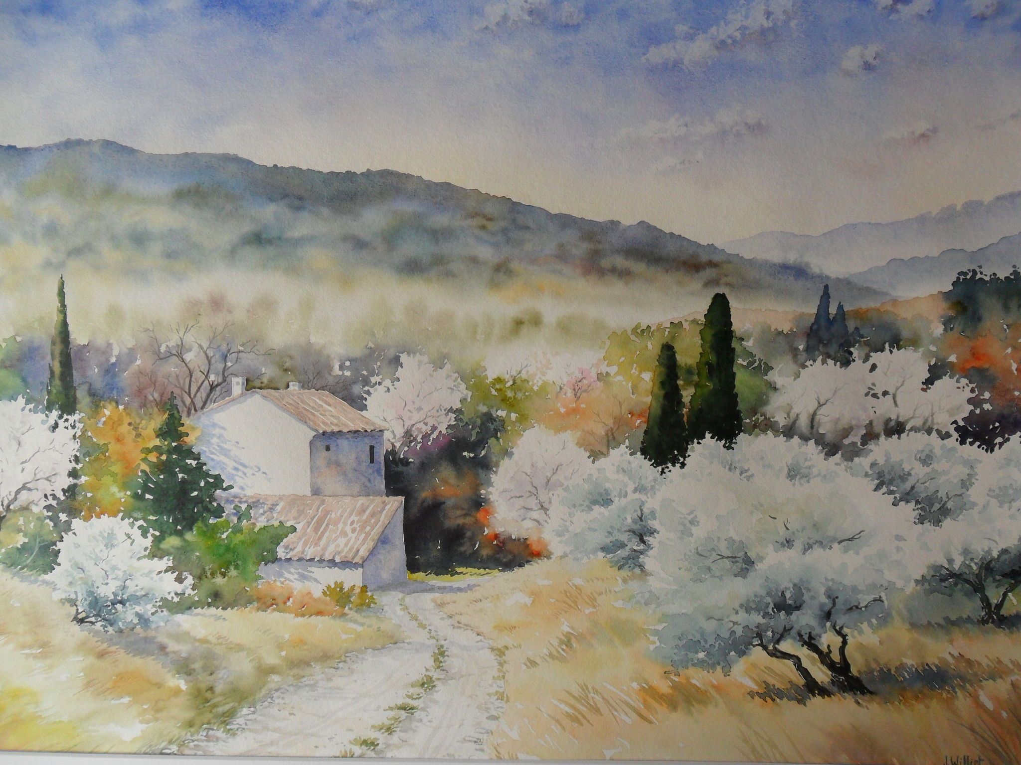 Jacques Williet, aquarelliste, Provence Paysage, Paysage Jacques Williet, aquarelliste, Provence Paysage, Paysage