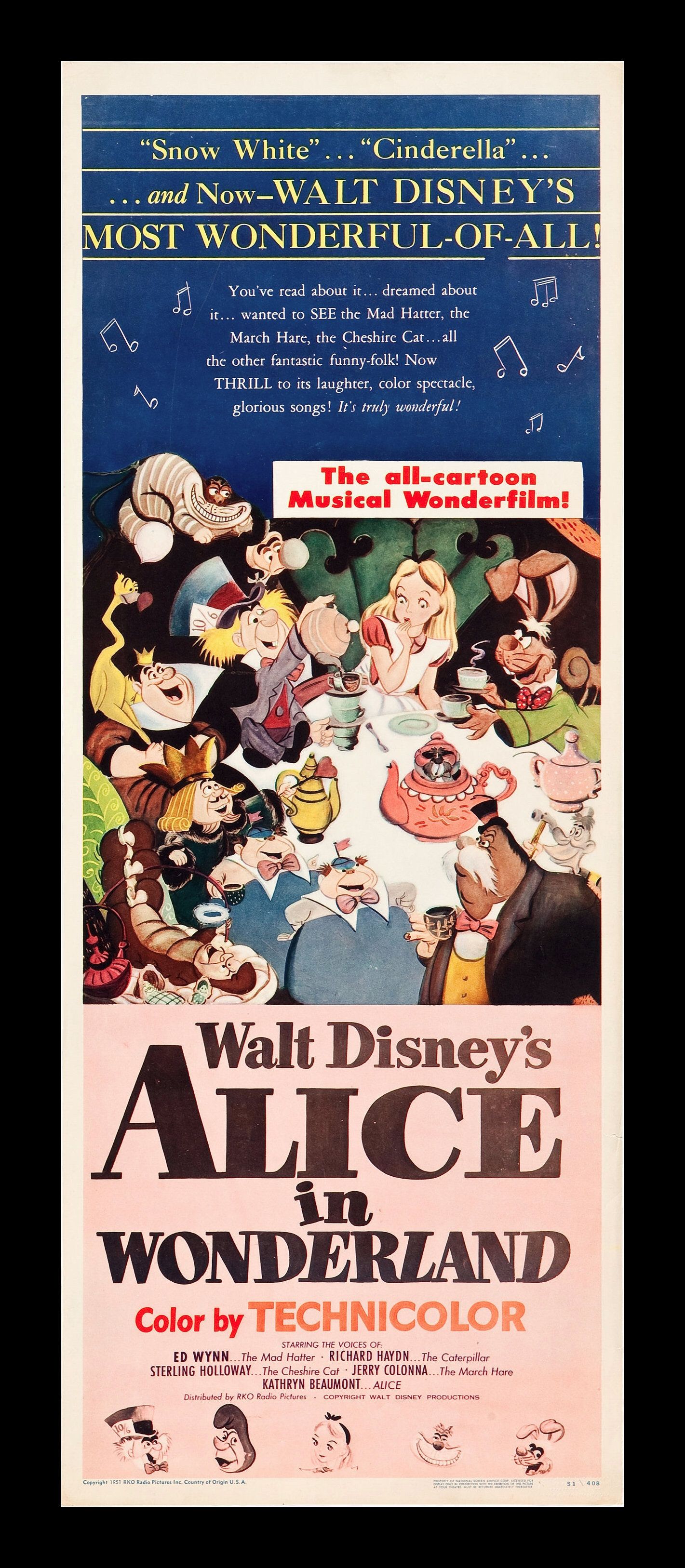 Disney S Animated Alice In Wonderland 1950s Alice In
