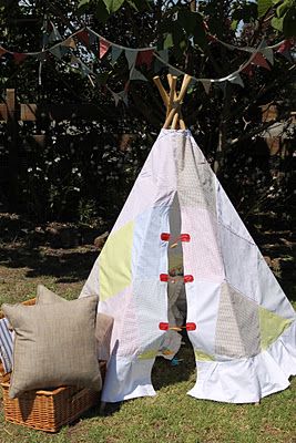Love Jess' Tee Pee + Easy instructions. Cant wait to make one for bub #indianbeddoll
