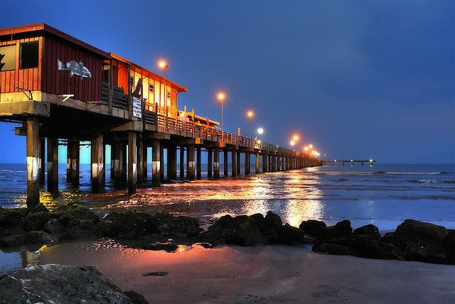 Galveston Fishing Pier | Texas places, Galveston beach, Pier fishing