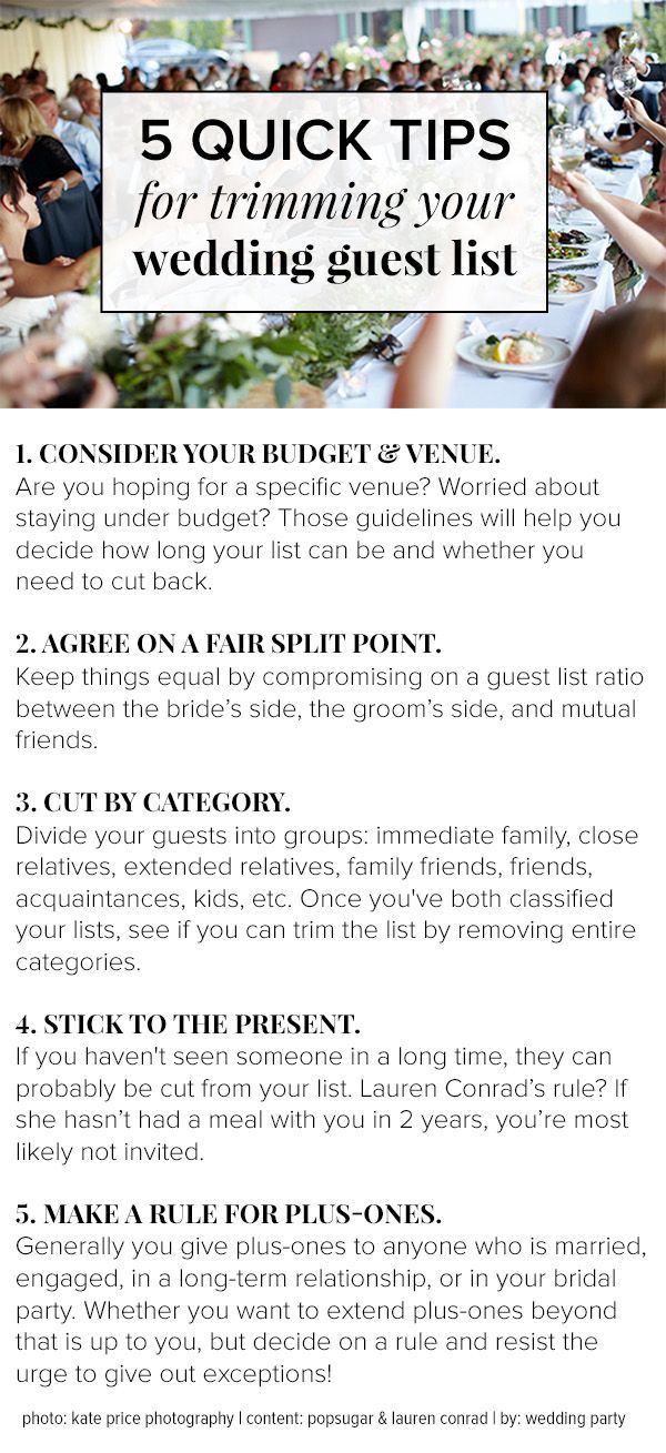 trimming your wedding guest list 5 tips to stress less wedding