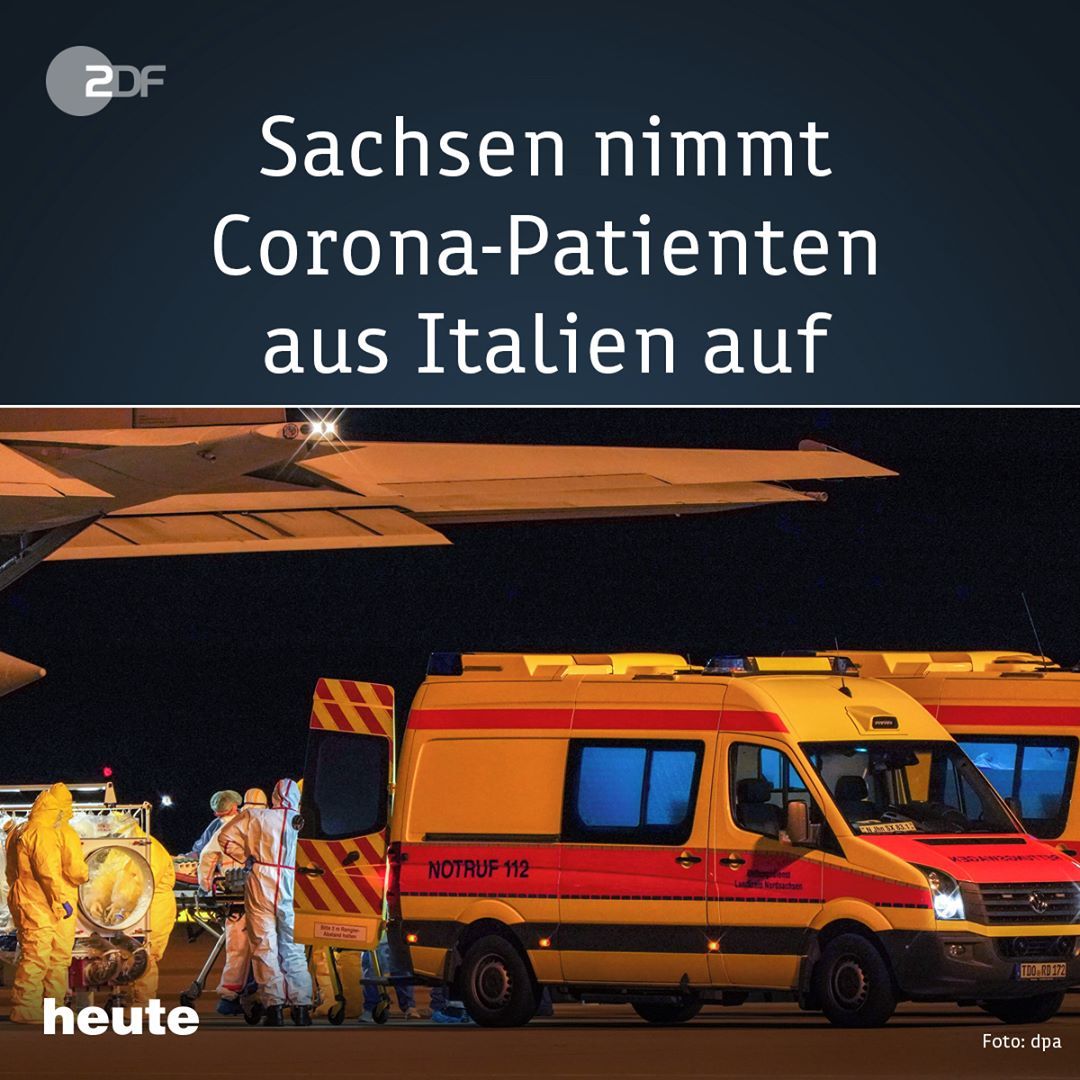 News Von Zdf Heute On Instagram Zusammenhalt In Der Corona Krise Eine Gruppe Von Corona Patienten Aus Italien Ist In Der Nacht Am Flughafen Leipzig Halle G