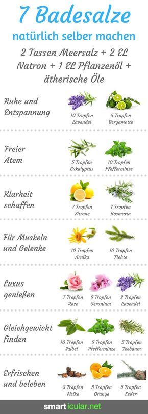 Selbstgemachte Badesalze enthalten keine synthetischen Zusätze und kommen mit wenigen, dafür natürlichen Zutaten aus. Purer Luxus für Körper, Geist und Seele! Bath Salts Homemade, Homemade Bath Products, Beauty Wellness, Health And Beauty, Diy Beauty, Beauty Hacks, Beauty Tips, Beauty Care, Belleza Diy