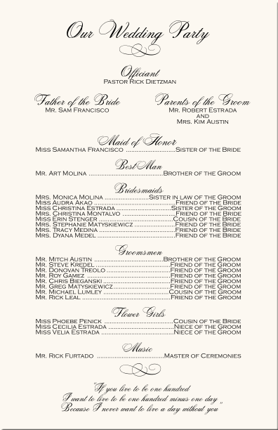Wedding Program Quotes Monogram Wedding Program Quotes Monogram Programs Ceremony