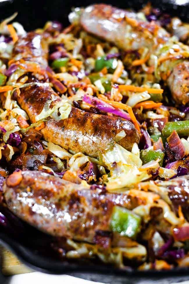 Sausage and Cabbage Skillet (Paleo, Whole30 + Keto) | Recipe | Italian