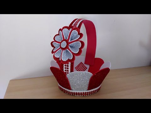 عمل فني من الفوم بطريقة بسيطة جدا اعمال يدوية بورق الفوم Foam Sheet Craft Ideas Youtube Flower Diy Crafts Foam Crafts Plastic Canvas Crafts