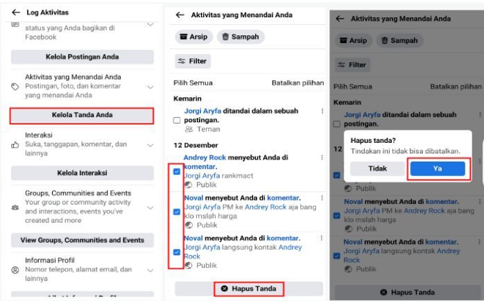 cara menghapus tag di komentar facebook,cara menghapus tanda di komentar fb