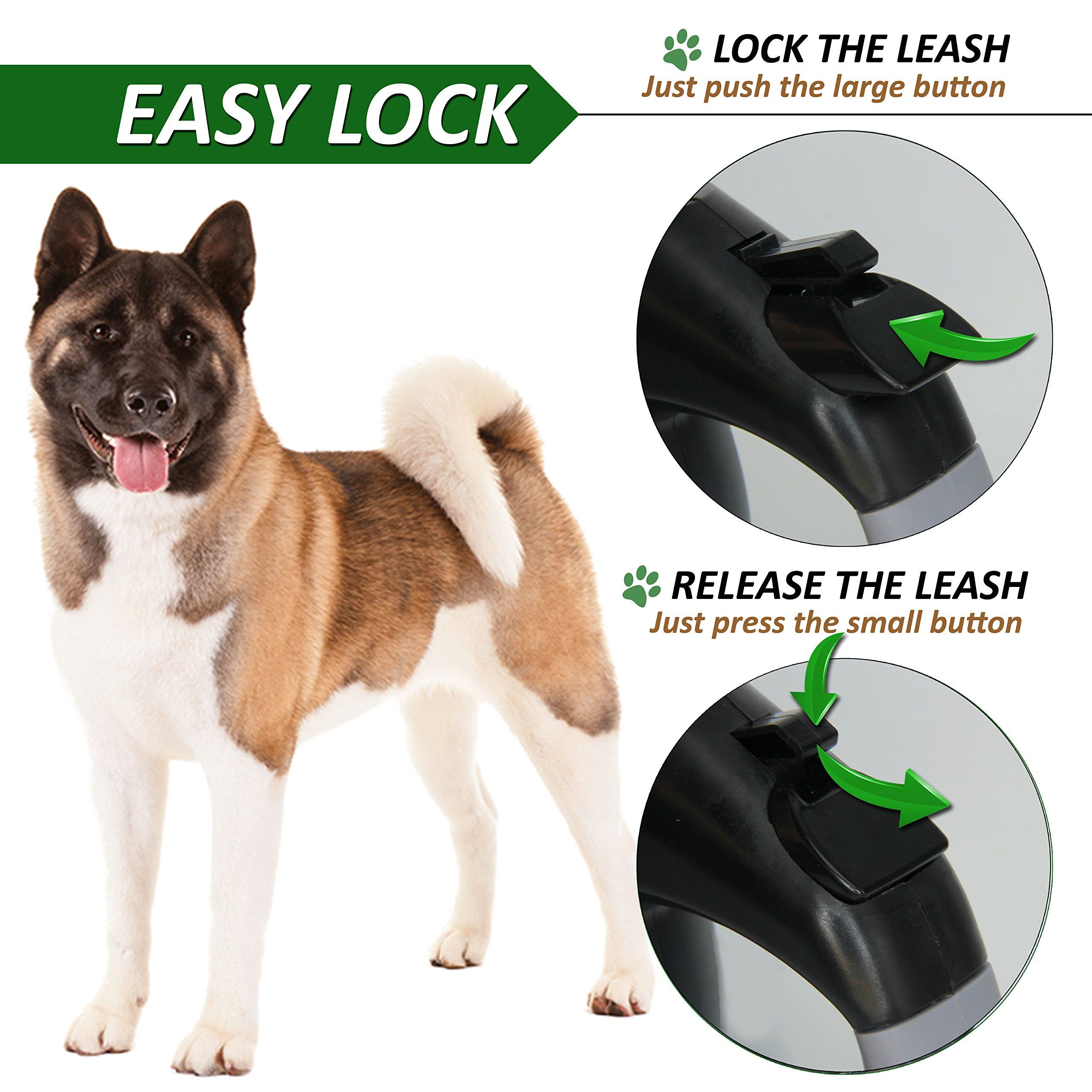 Large Dog Leash Retractable Dog Leash Extra Long 26 Ft Big Walking