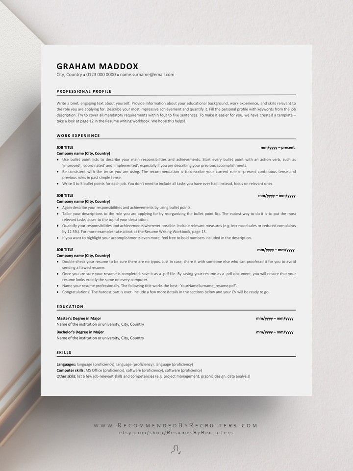 Google Docs Resume Template ATS - 5f5c2785e1ed1af0d08331b8ddc45f23
