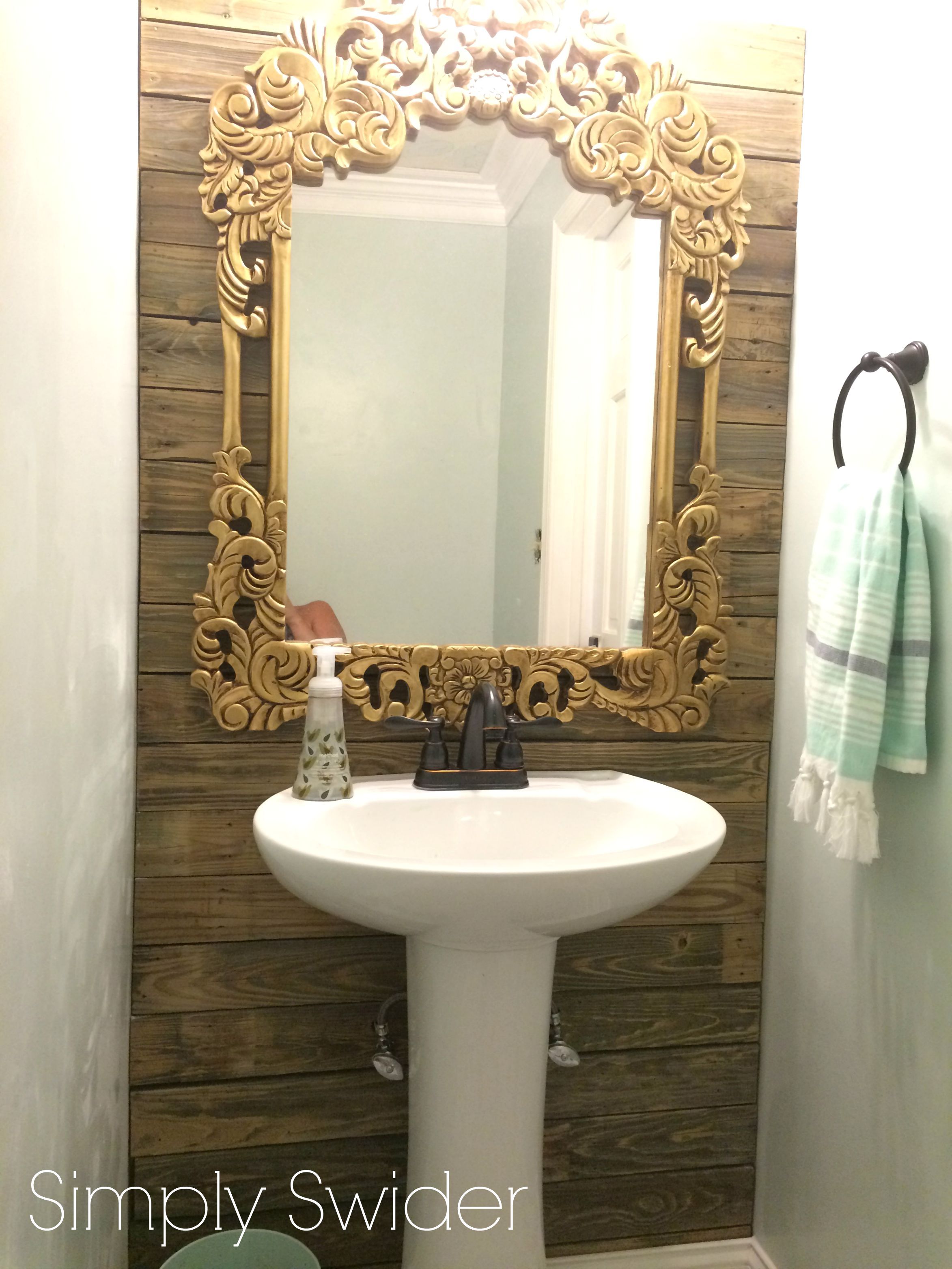 Create an antique gold look with paint and stain Simply Swider Gold