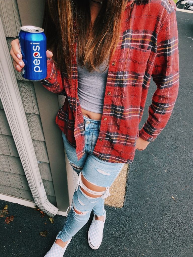cute winter outfits with flannels