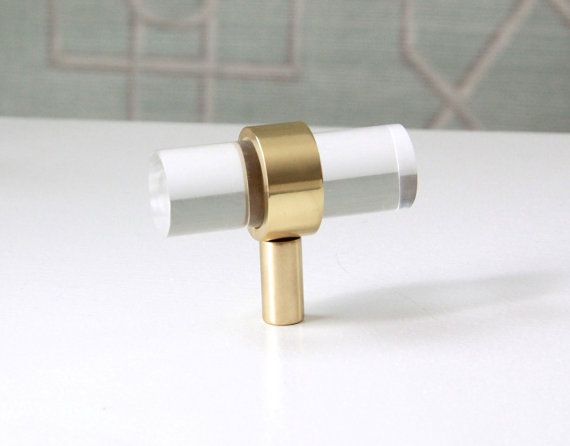 3 4 dia polished or satin brass drawer pulls lucite cabinet