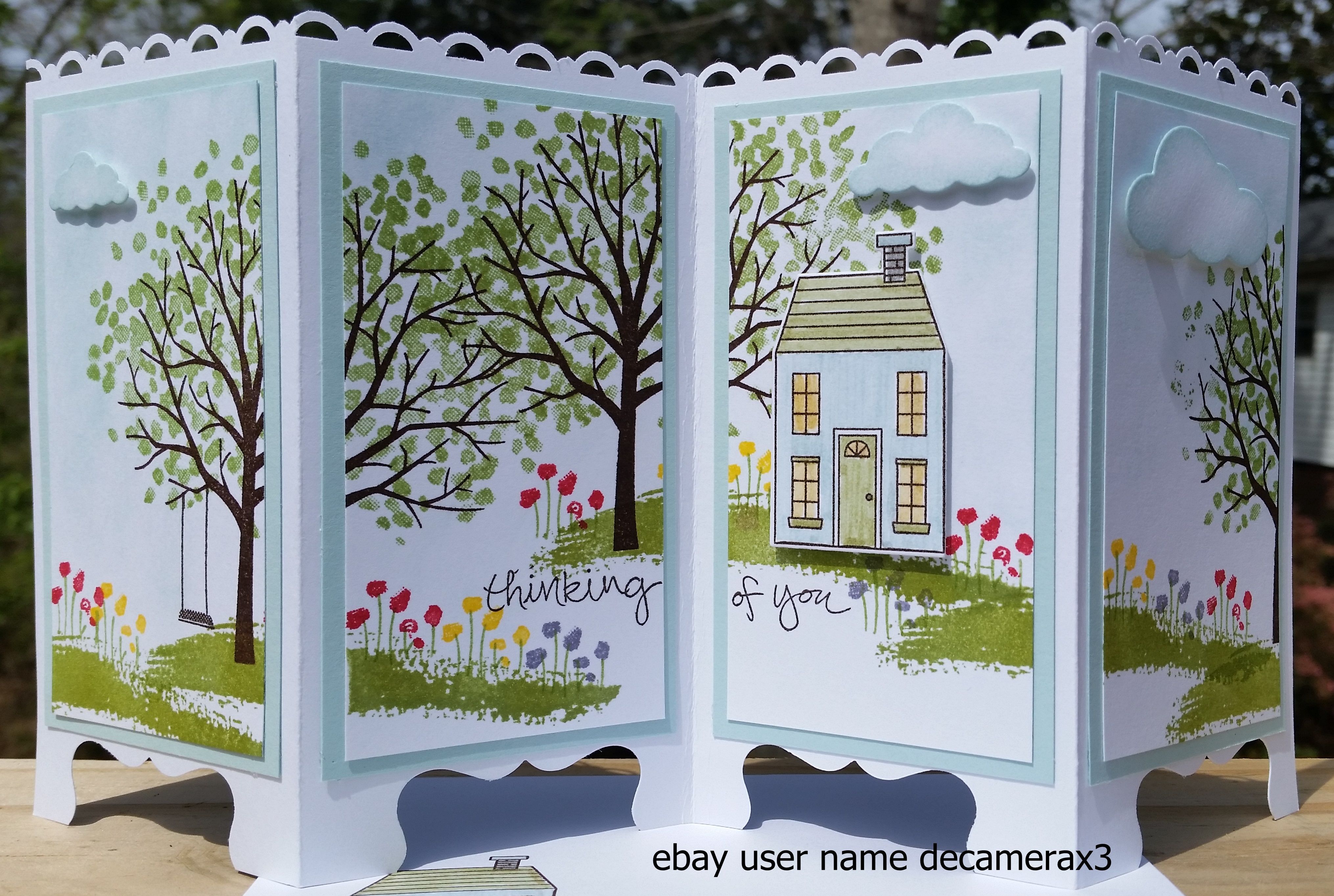 Stampin Up Screen Divider Greeting Card Made From The Beautiful Screen Divider Greeting Card