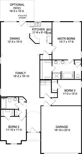 The Chestnut A Slab House Plan For Jacksonville Fl Plans The Chestnut A Slab House Plan For Jacksonville Fl