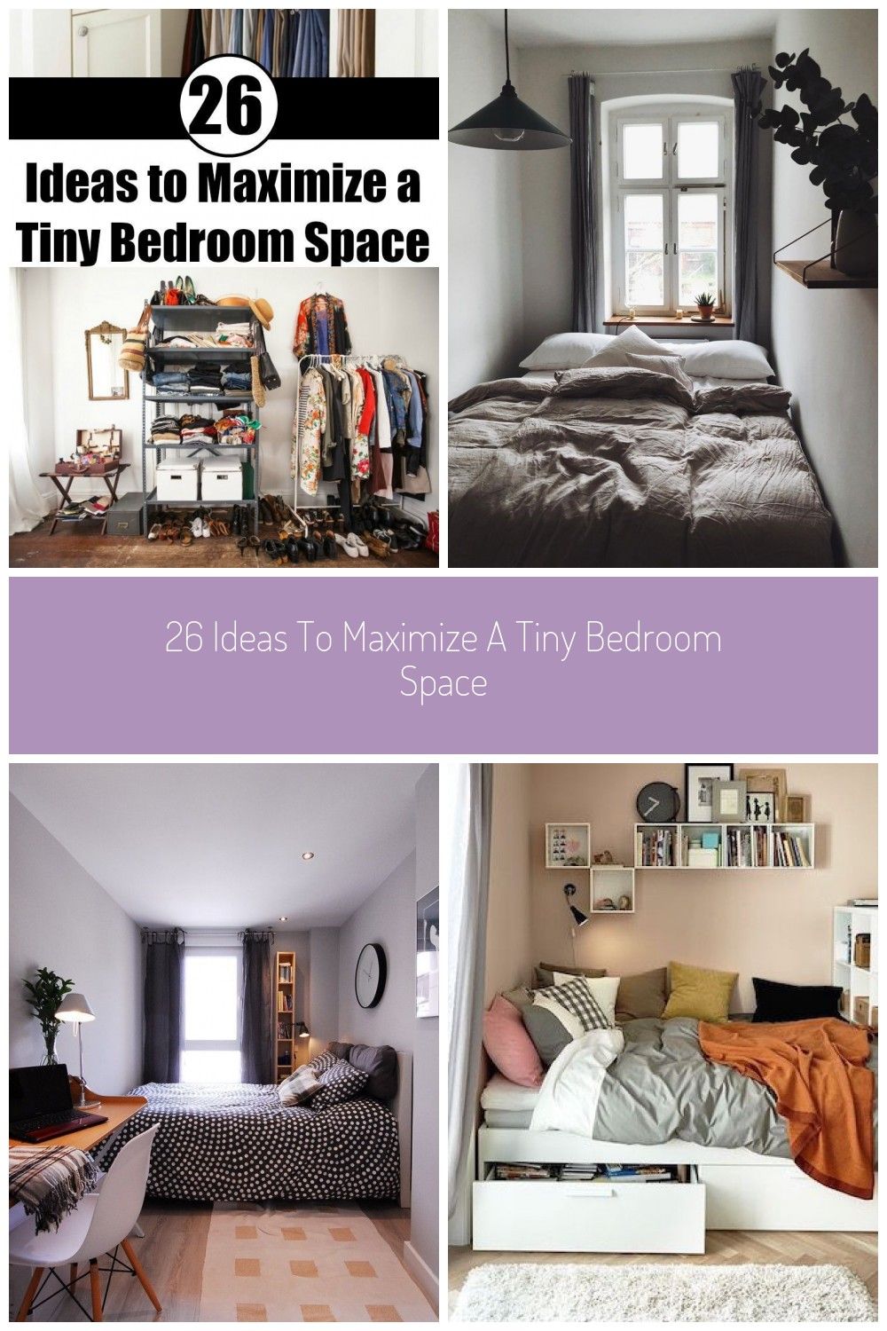 9 Ideas to Maximize a Tiny Bedroom Space #tiny bedroom 9 Ideas 9 Ideas to Maximize a Tiny Bedroom Space #tiny bedroom 9 Ideas