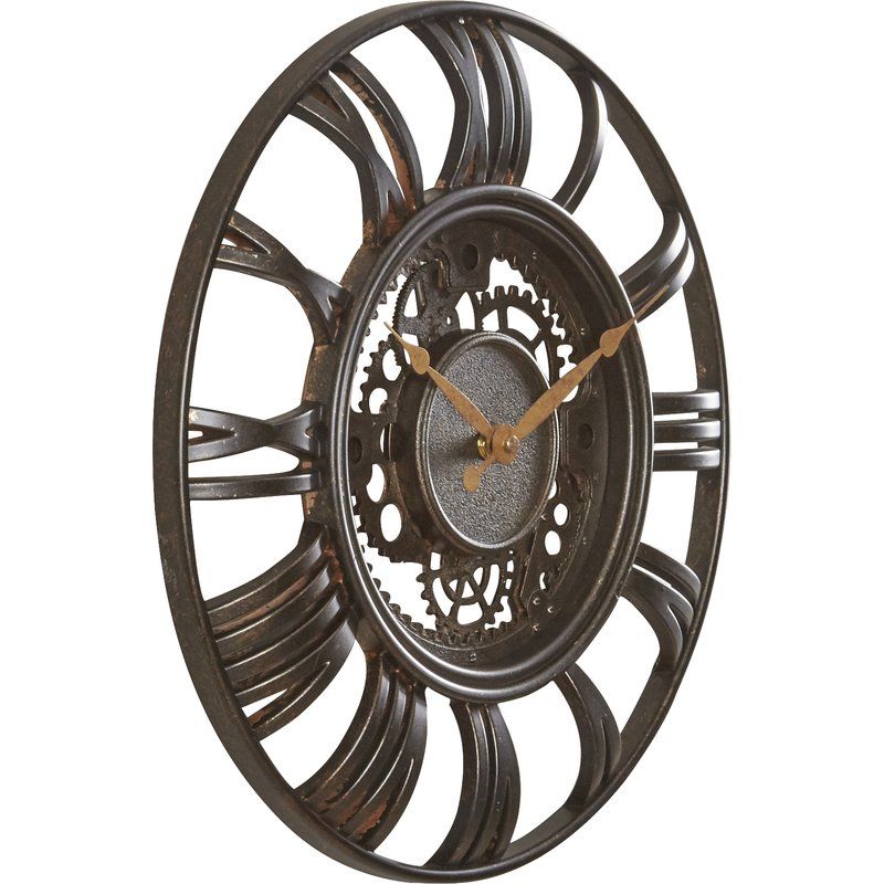 Lehigh 15" Roman Gear Wall Clock Gear Wall Clock, Tabletop Clocks, Lehigh, New Wall, Home Decor, Dark, Decoration Home, Room Decor, Home Interior Design
