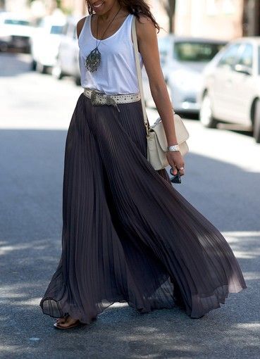 How to Wear a Maxi Skirt #casualskirts