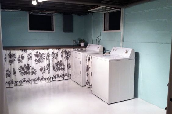 One Easy Method To Create A Modern Appearance Is To Include A New Light It S A Cost Effective Laundry Room Remodel Basement Laundry Room Laundry Room Storage