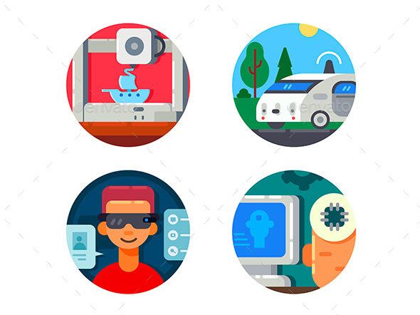Download Innovative Technology Set Icons | Innovation technology ...