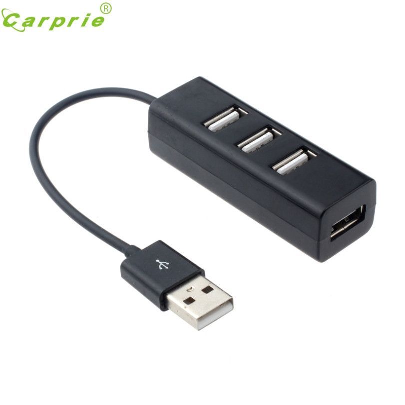 Hi-Speed 4-Port USB 2.0 Splitter Hub Adapter For PC Computer Notebook Black NEW