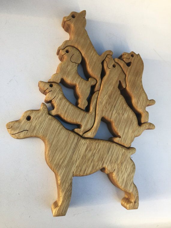 Dog Tower By Puzzleson On Etsy Wood Puzzles Wooden Puzzles