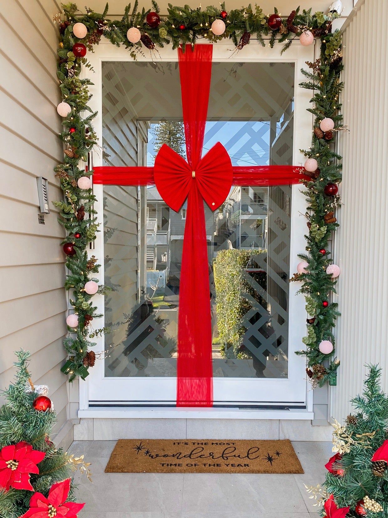 Door Bows Christmas, Holiday Door, Pink Christmas, White Bow, Red Bow, Unique Christmas Decorations, Halloween Decorations, Heavy Duty Velcro, Magical Memories