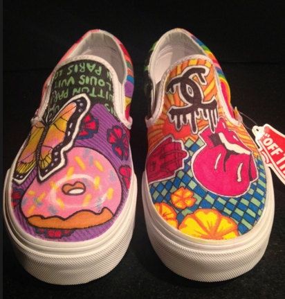 vans decorated shoes