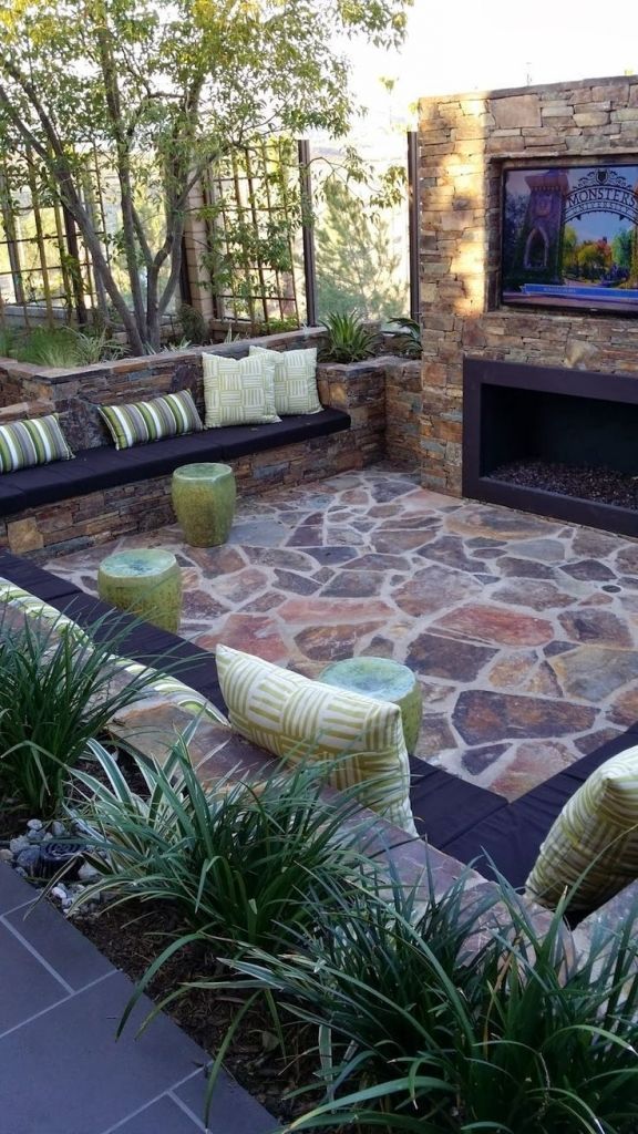 Most current Pictures Outdoor Fireplace with tv above Ideas