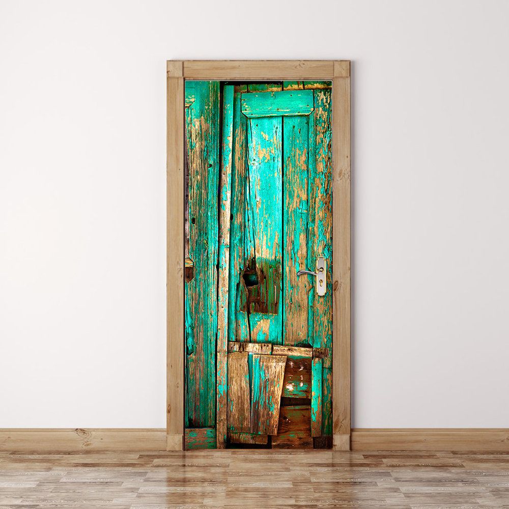 Timber Door Sticker