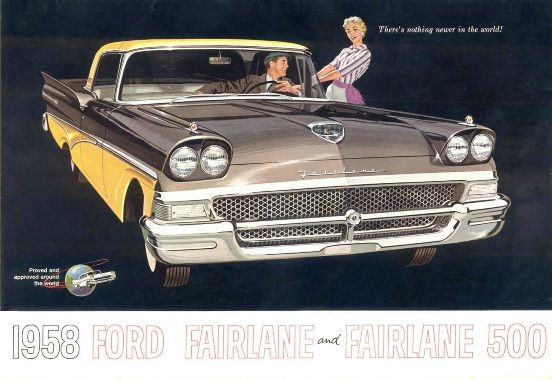 picture 1958 Ford Fairlane Custom 300 pin on not your basic trasnsportation