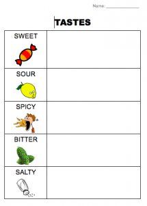 Esl Kids Printables Tastes Esl Worksheet Beginner Elementary Level English Current Test For Kids Senses Activities Esl Worksheets For Beginners