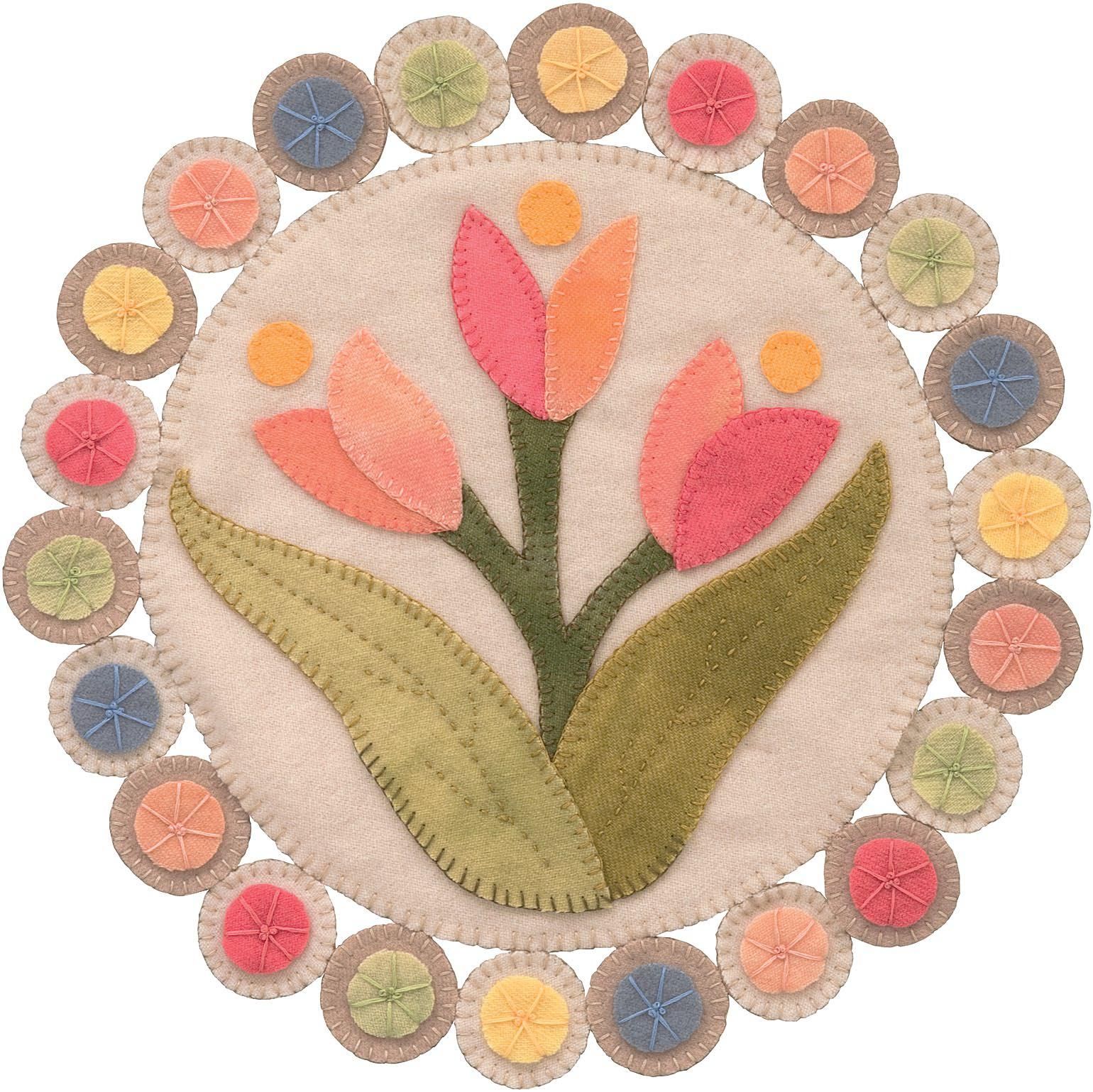 Applique Free Pattern Penny Rug How To Applique Penny Rug Patterns Penny Rugs Penny Rug