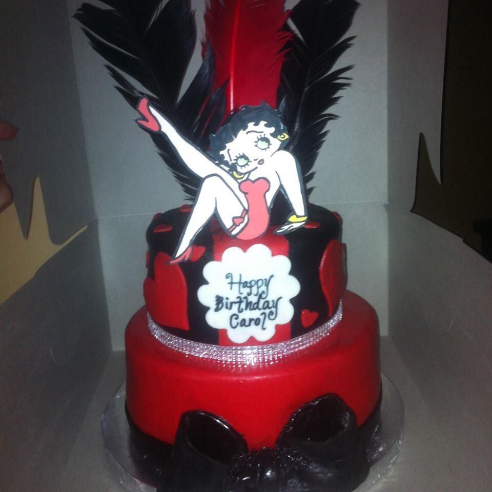 Betty boop cake Betty Boop, Parti Fikirleri, Kapkek Pastalar, Doğum Günü Fi...