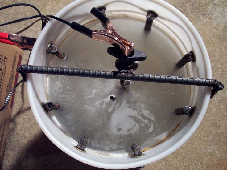 Rust Removal using Electrolysis | How to remove rust, Rust, Homemade tools