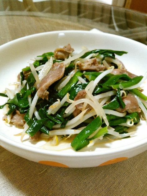 砂肝とニラもやしのさっぱり塩味炒め By 熊八 レシピ レシピ クッキング 料理 砂肝とニラもやしのさっぱり塩味炒め By 熊八 レシピ レシピ クッキング 料理