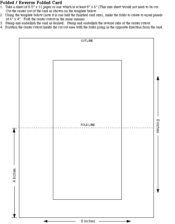 folded card templates