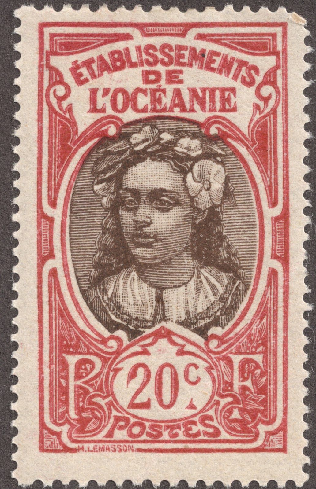 Big Blue 1840 1940 French Oceania Polynesia And Tahiti Postage Stamps Postage Stamp Art Old Stamps