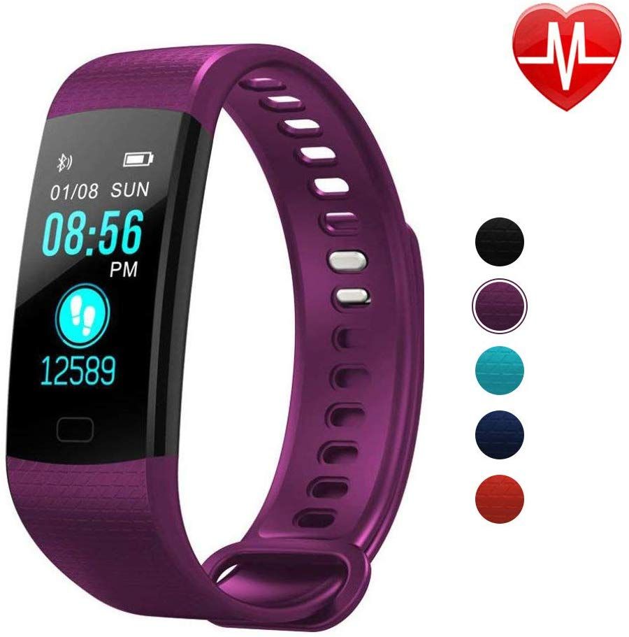 Autoday Fitness Tracker Waterproof Activity Tracker Calorie Counter,Pedometer,Heart Rate Monitor