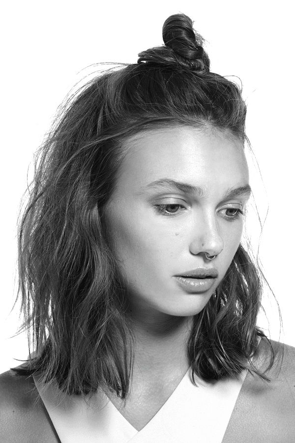 Half Bun Short Hair Styles Hair Inspiration Face Hair Half Bun Short Hair Styles Hair Inspiration Face Hair