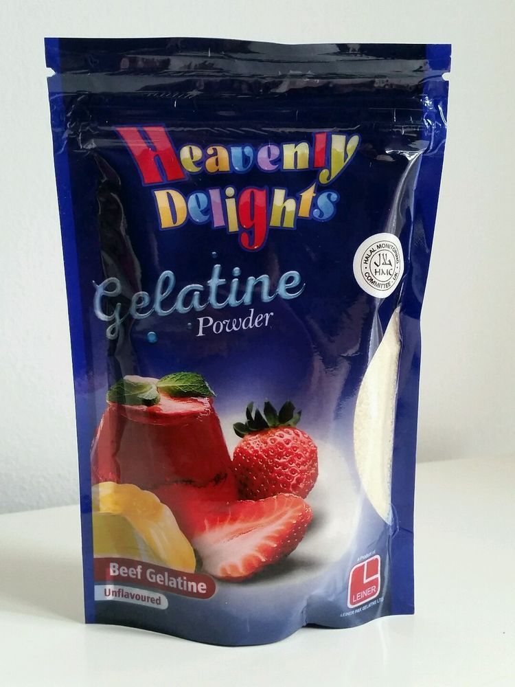 Halal Gelatine Powder 100g Unflavoured Beef Gelatin HMC Certified Halal Gelatine Powder 100g Unflavoured Beef Gelatin HMC Certified