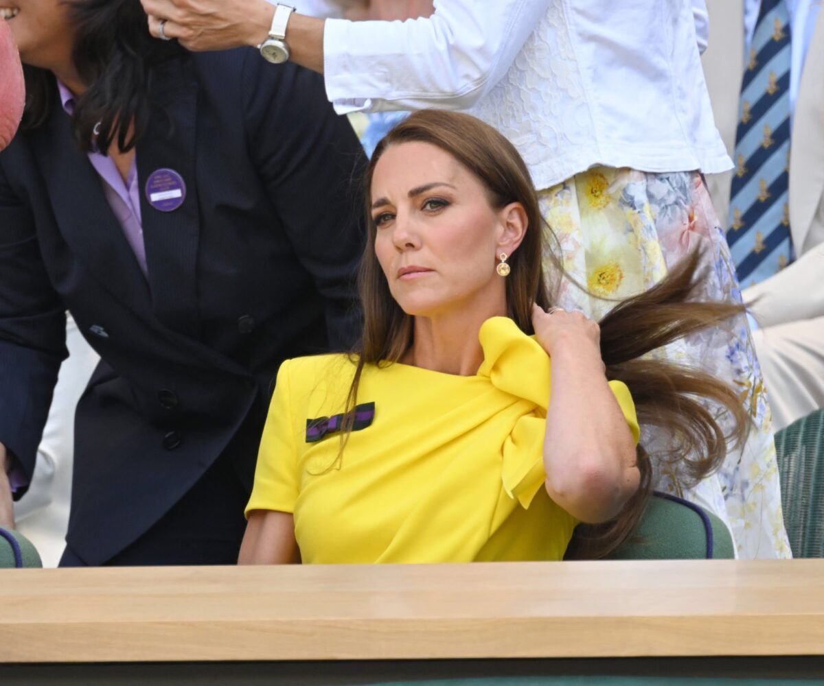 Duchess of Cambridge stuns in yellow dress in Wimbledon Royal Box