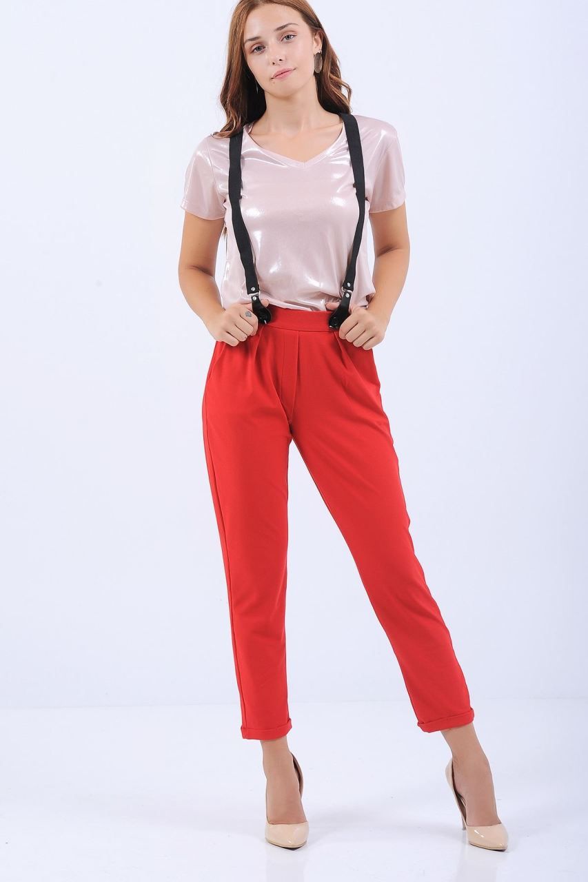 Kirmizi Salopet Pantolon Giyim Indirim Kampanya Bayan Erkek Bluz Gomlek Trenckot Hirka Etek Yelek Mont Kase Kaban Elbise Moda Trenckot Pantolon