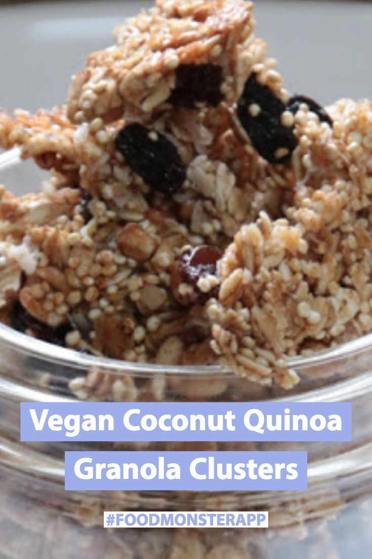 Coconut Quinoa Granola Clusters Vegan In 2019 Eat Coconut Quinoa Granola Clusters Vegan In 2019 Eat