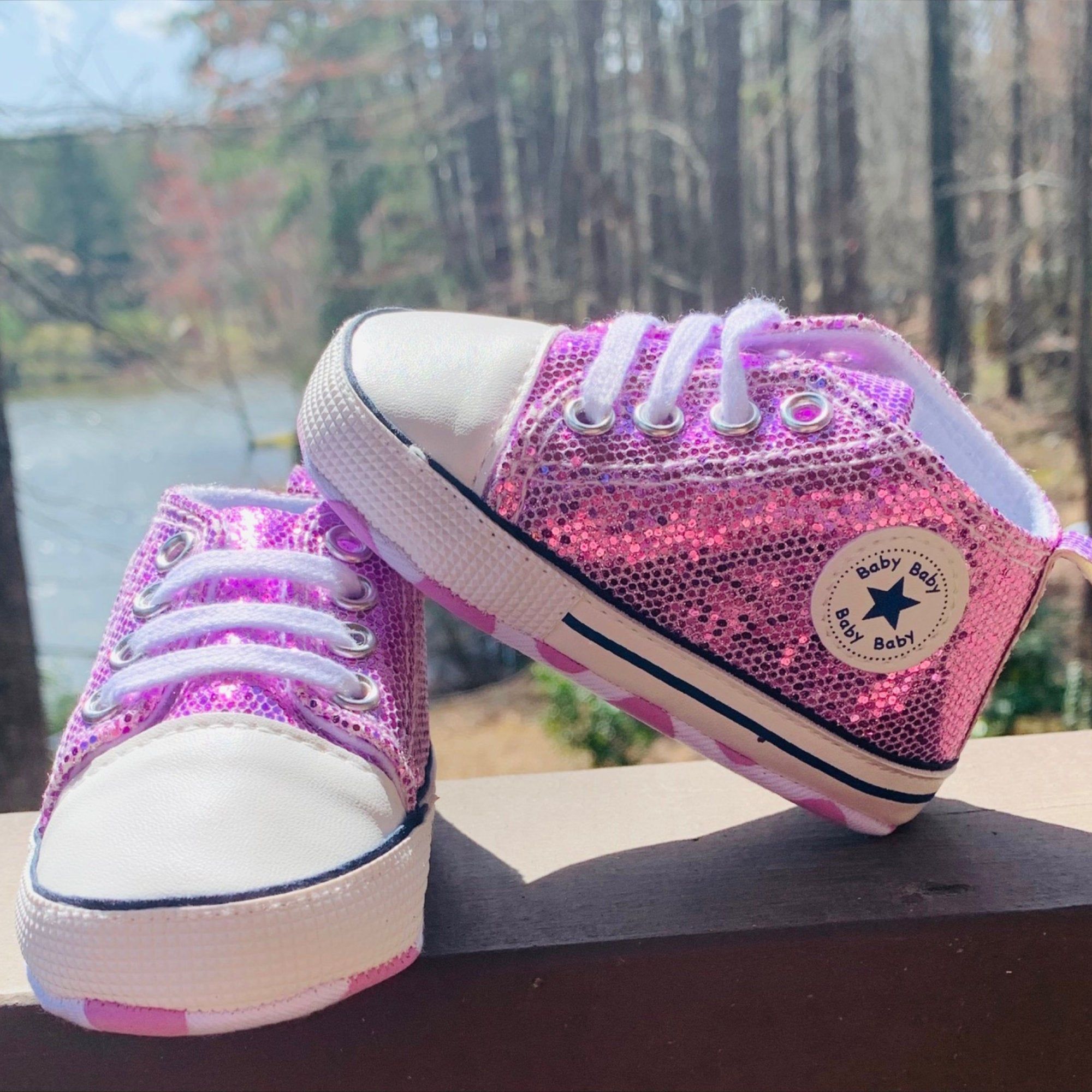 bebe glitter sneakers