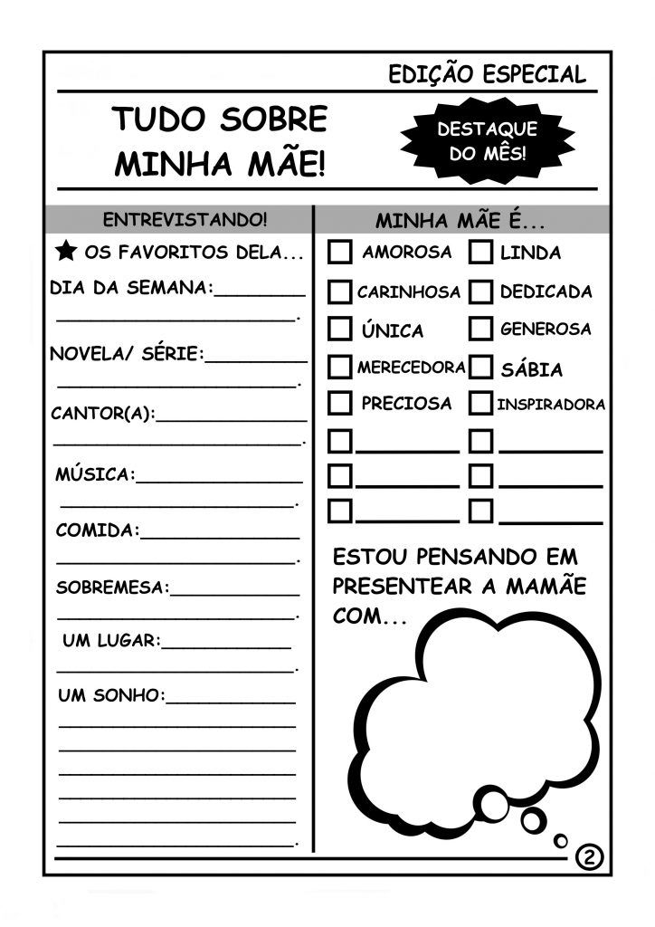 Jornal especial dia das Mães