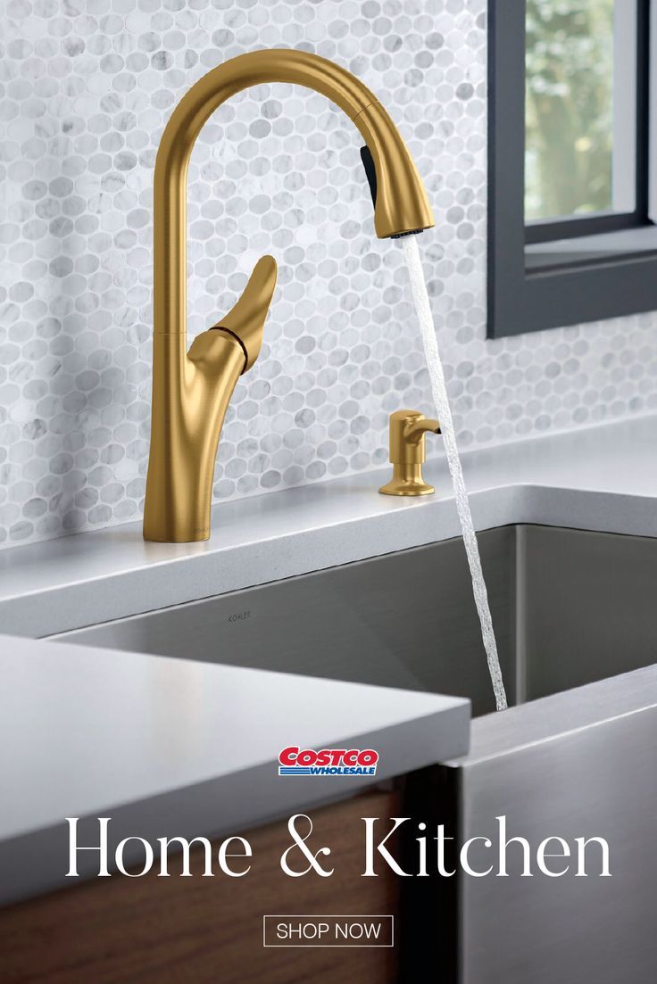 Kohler Transitional Kitchen Faucet Touchless kitchen faucet, Kitchen