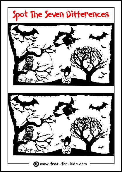 halloween spot the difference preview image halloween pinterest halloween activity sheets