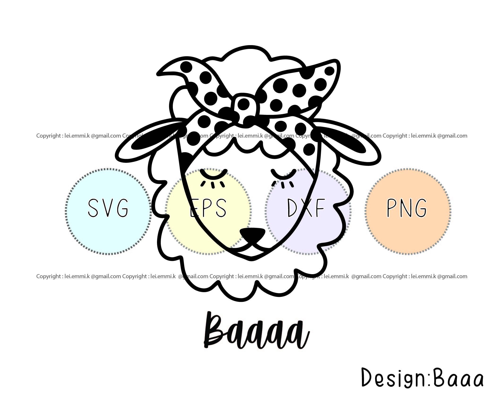 Download Cute farm sheep svg files for cricut and silhouette cameo. design can be used for heat transfer ...